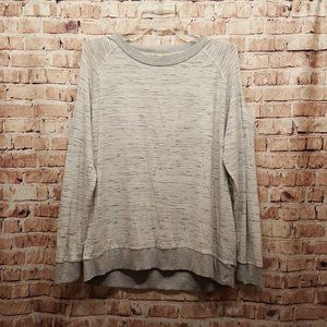Articles of Society Cortes Cold Shoulder Knit Top Gray Size Medium